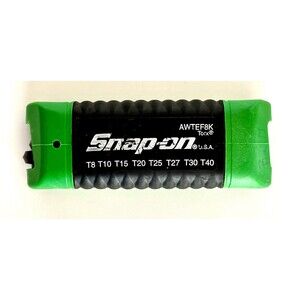 Snap-On Hex Tork wrench set  AWTEF8K T8, T10, T15, T20, T25, T27, T30, T40 Green
